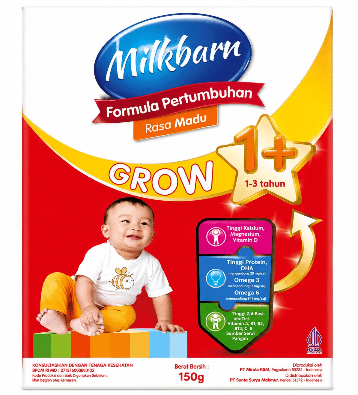 Milk Barn Formula Grow Tahap 1 Madu 150 gr – 1