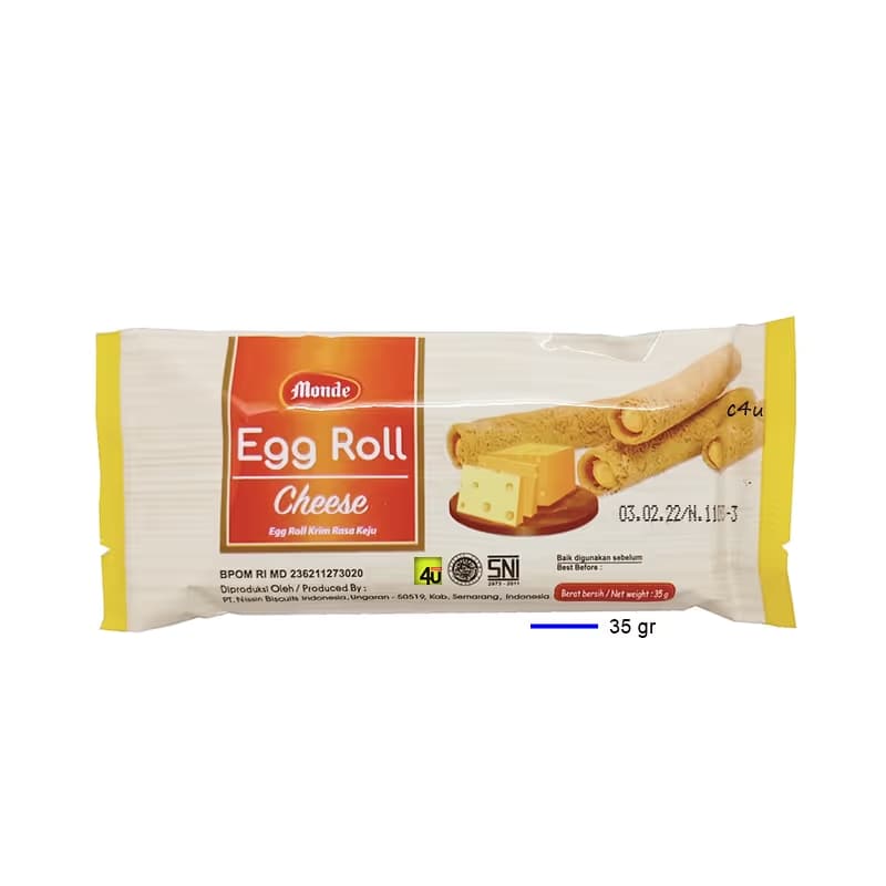 Monde Egg Roll Cheese 35 gr x 10 Sachet – 1