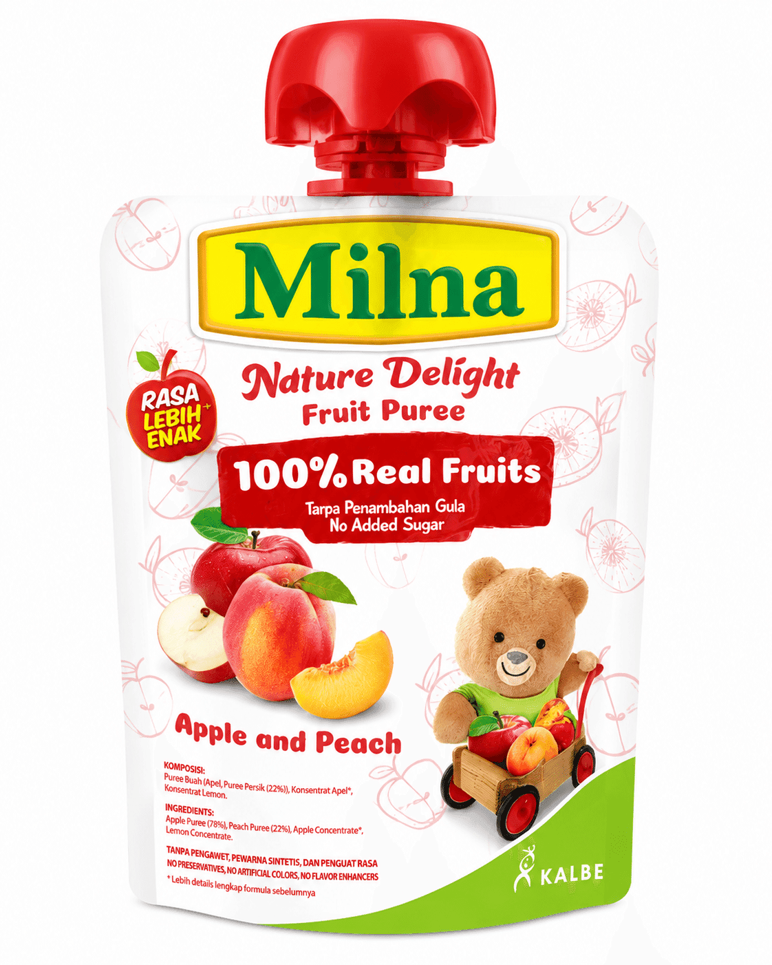 Milna Nature Delight Apple and Peach 80 gr – 1