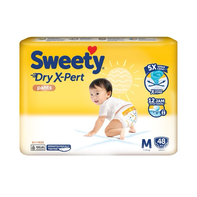 Sweety Popok Celana Bronze Dry X-Pert Ukuran M isi 48 – 1