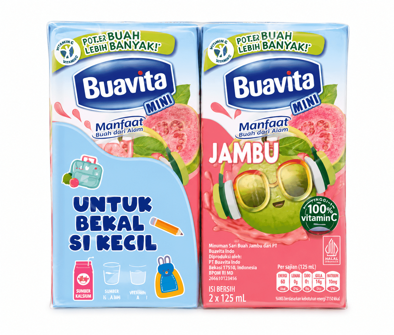 Buavita Mini Jambu Multipack 4 x 125 ml – 1
