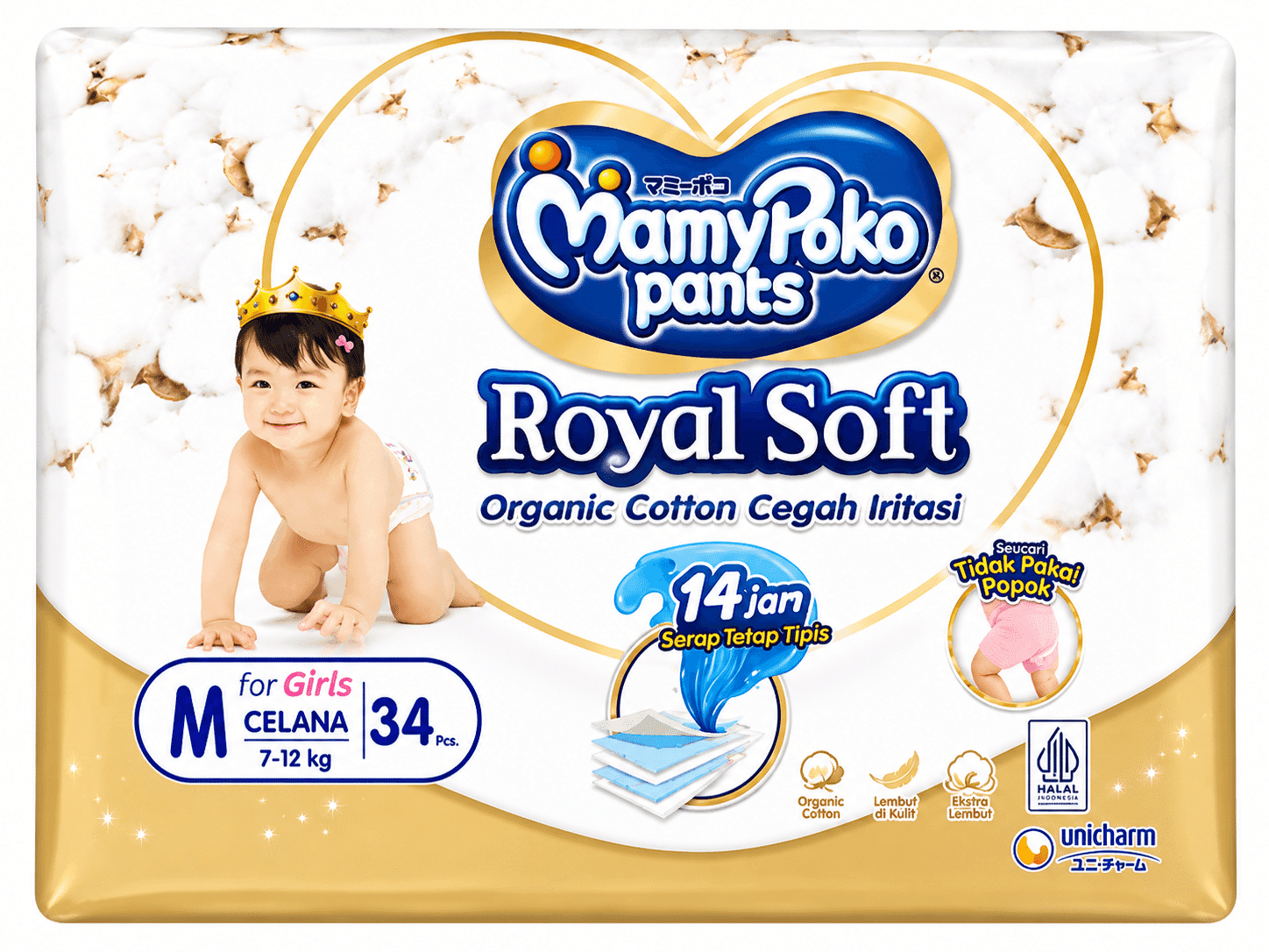 Mamy Poko Pants Extra Soft M 34 Girls – 1