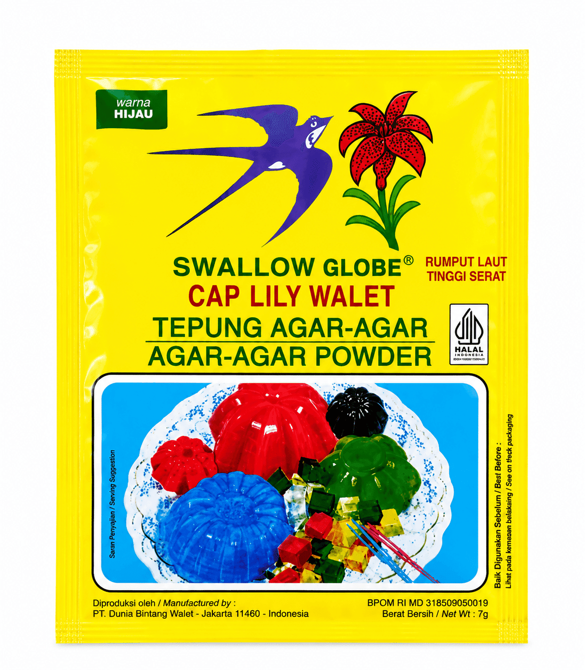 Swallow Lily Agar Hijau – 1