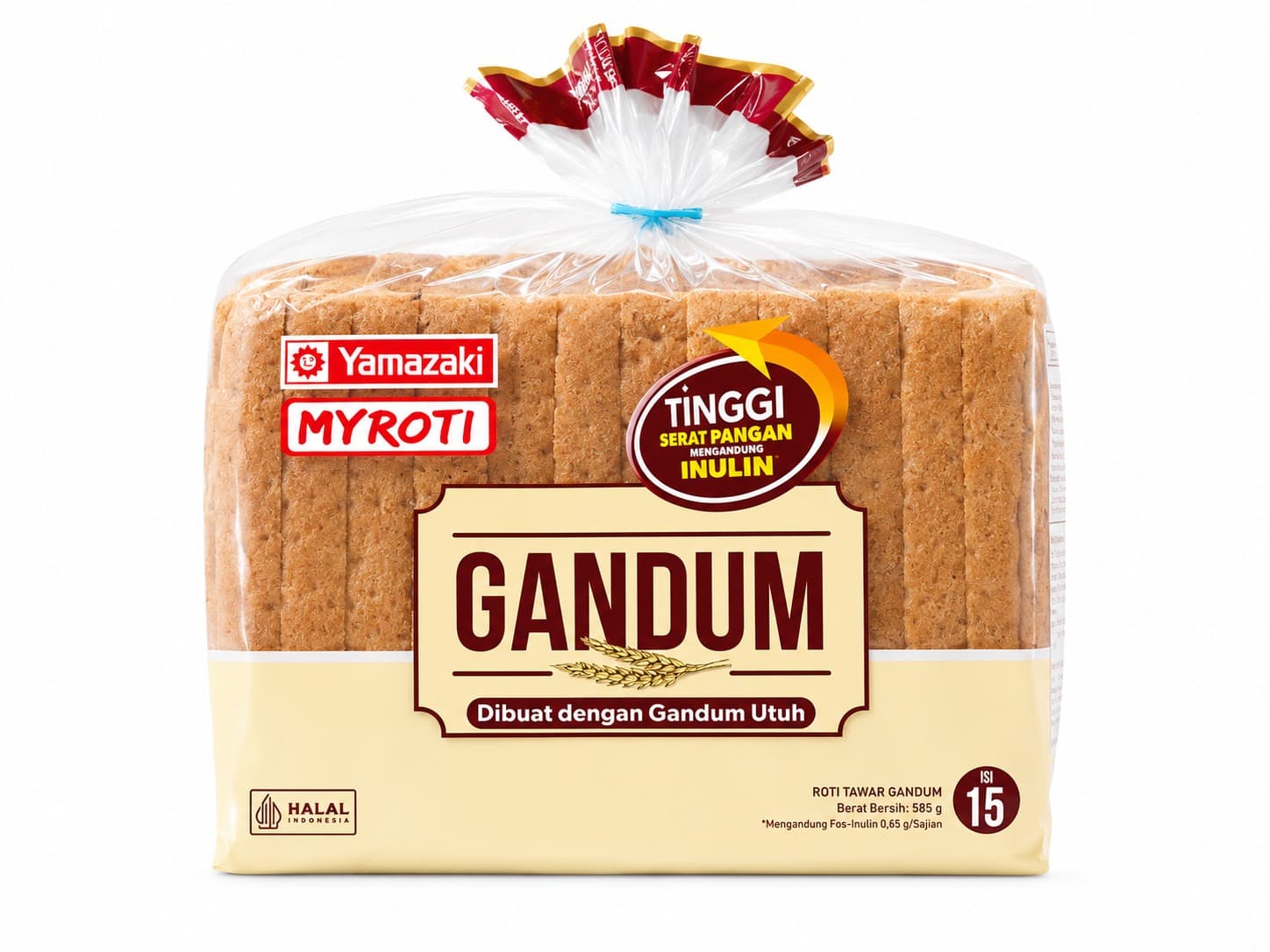 Yamazaki My Roti Tawar Gandum Isi 15 Lembar 585 gr – 1