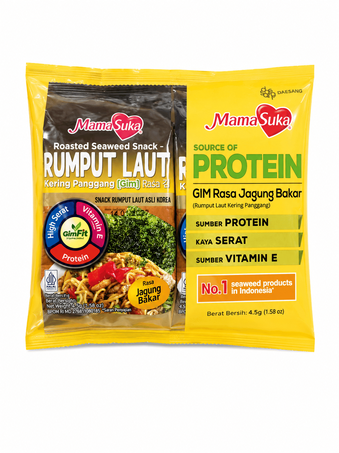 Mama Suka Rumput Laut Jagung Bakar Manis 2x4,5 gr – 1