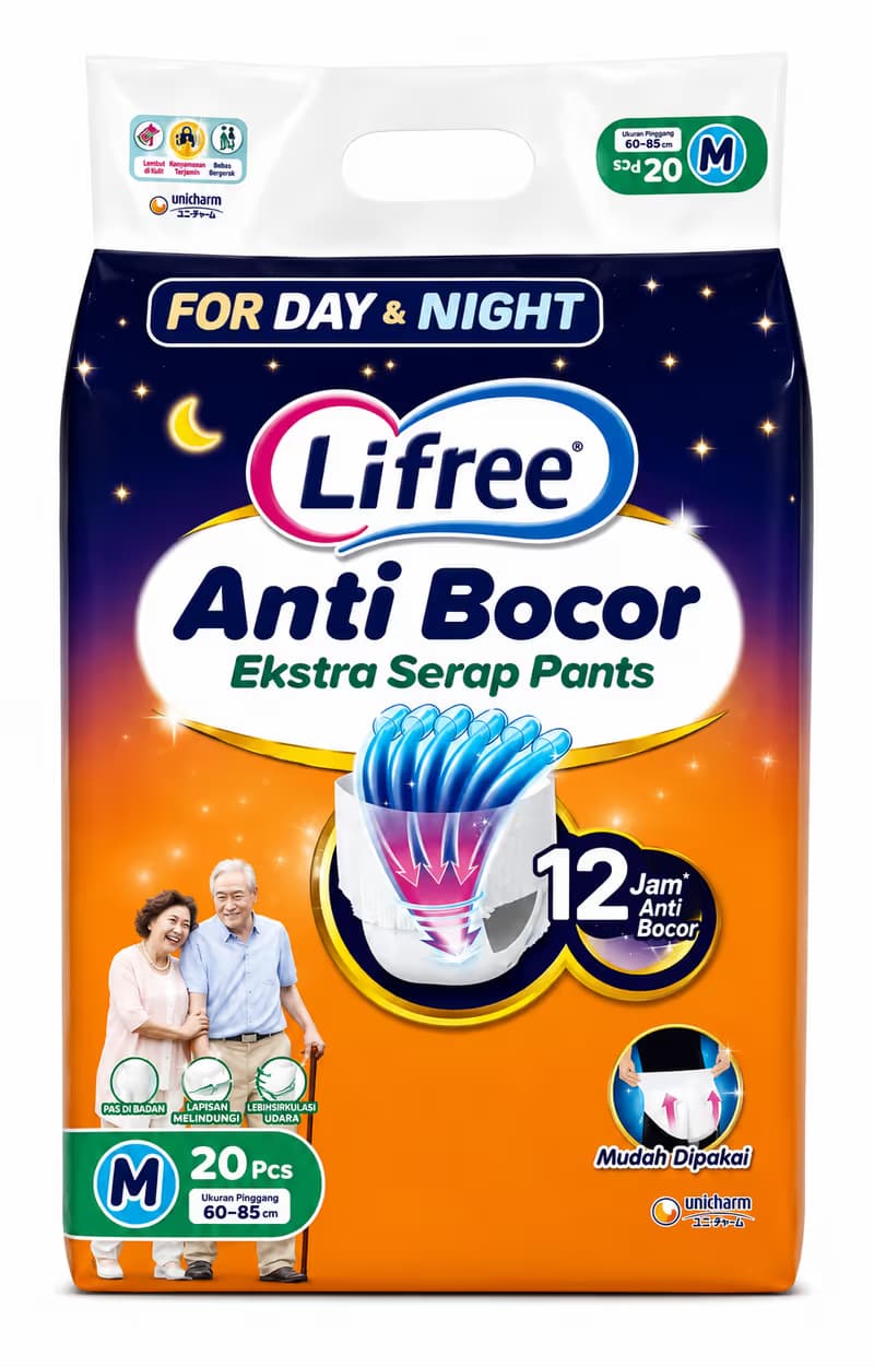 Lifree Popok Celana Extra M Isi 20 pcs – 1