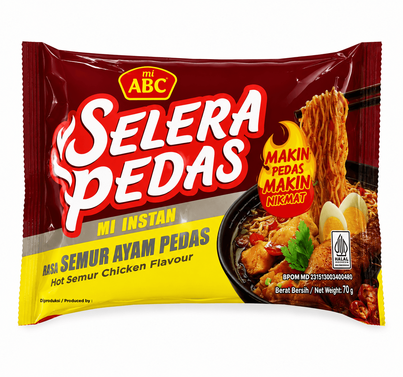 ABC Mie Rasa Semur Ayam Pedas 70 gr – 1