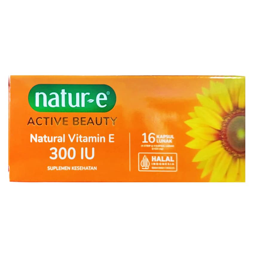 Nature - E Active Beuty Natural Vitamin E 300 IU Isi 16 Kapsul Lunak – 1