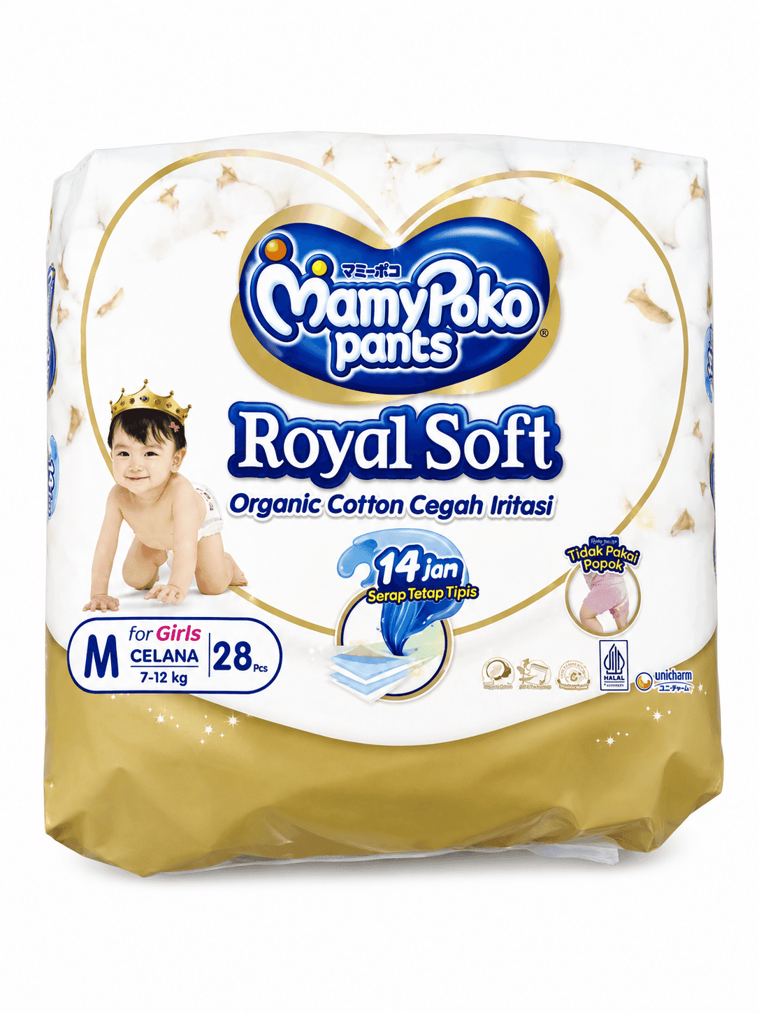 Mamy Poko Pants Royal Soft For Girls M Isi 28 Pcs – 1