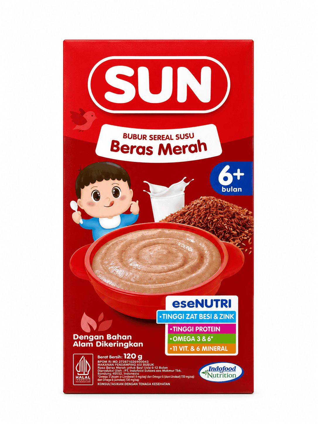 SUN Bubur Sereal Beras Merah 120 gr – 2
