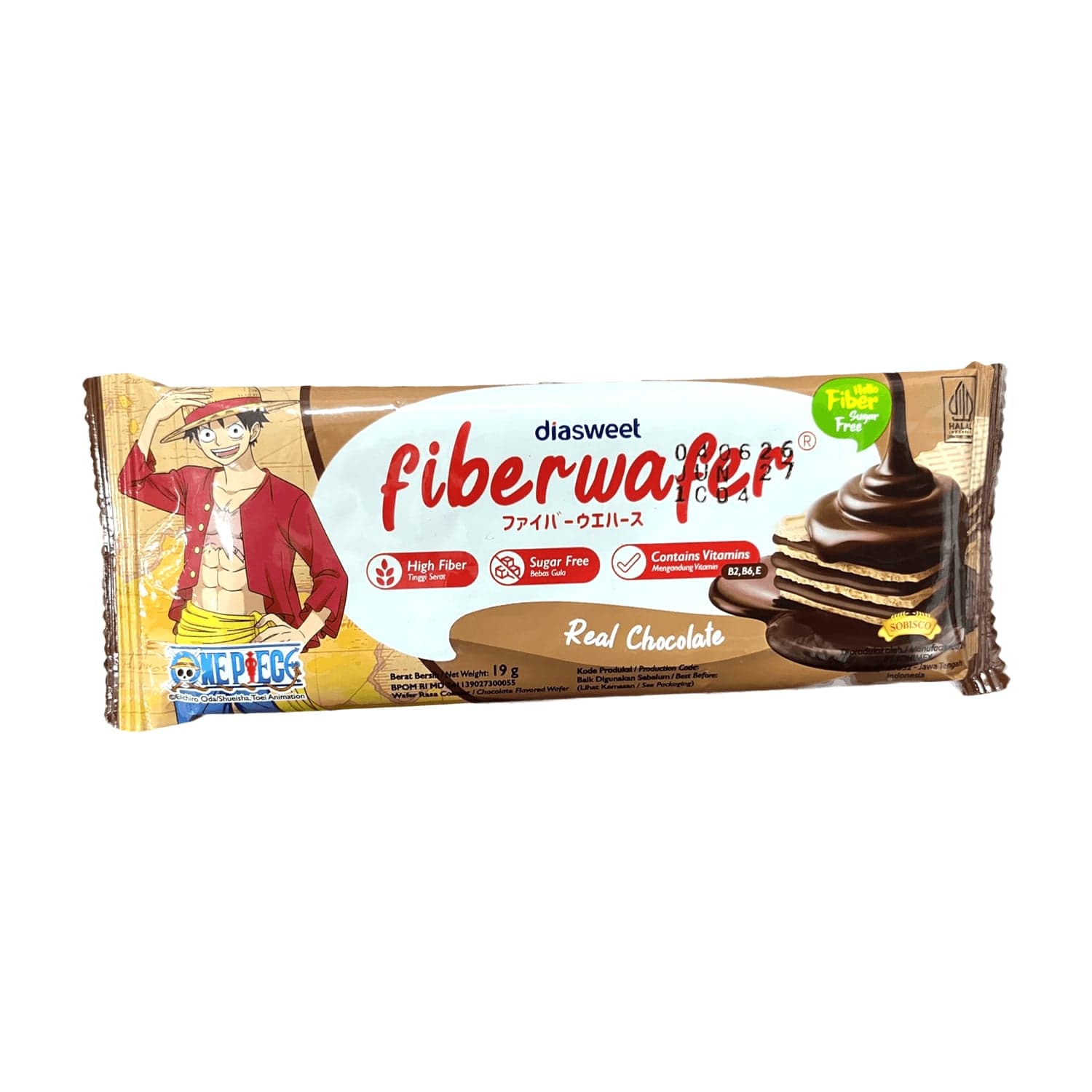 Diasweet Fiber Wafer Choco 19 gr – 1