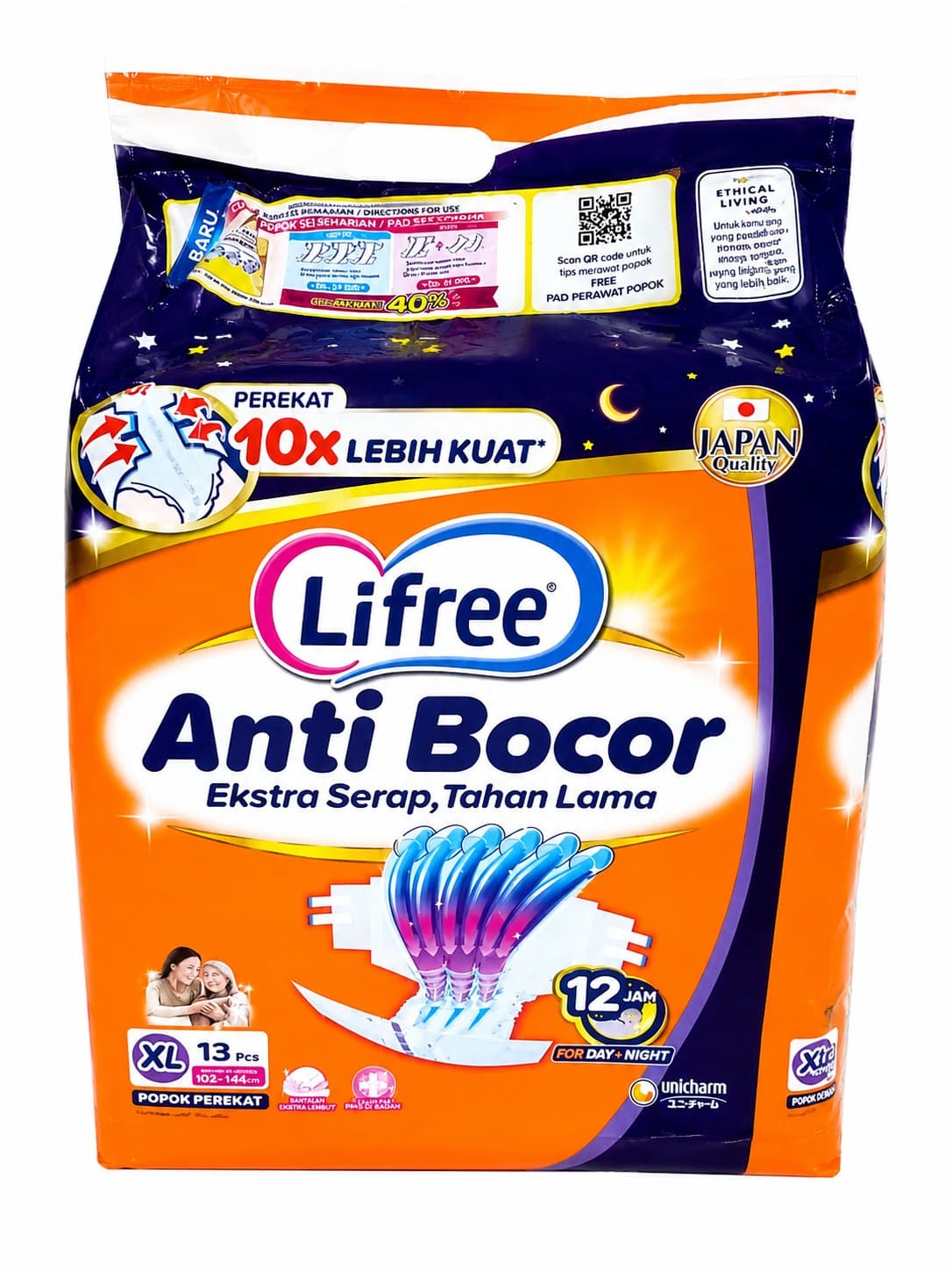 Lifree Popok Anti Bocor XL Isi 13 Pcs – 1