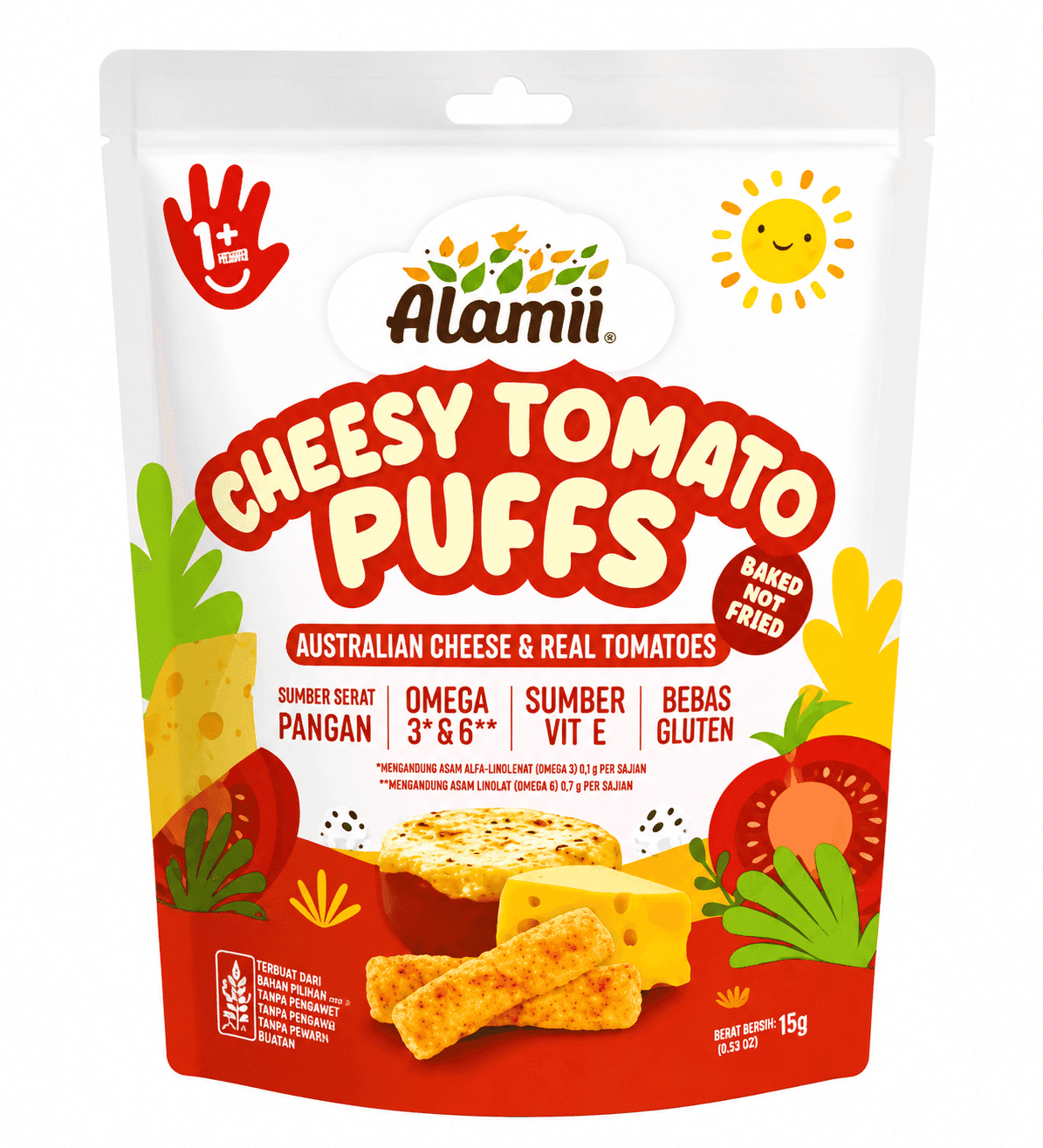 Alamii Puffs Keju Tomat 15 gr – 1