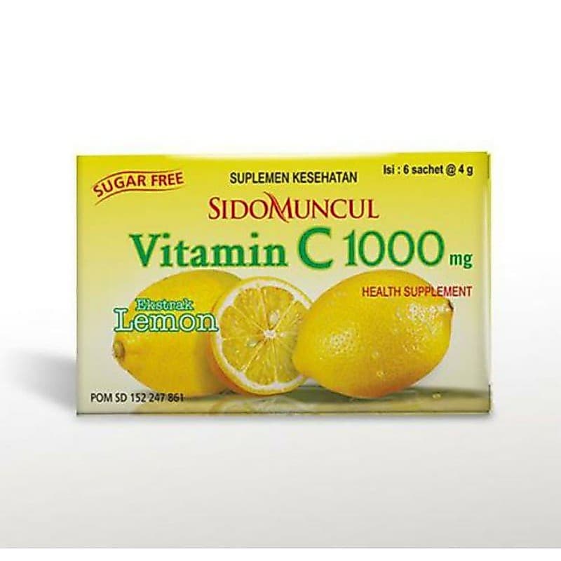 Sidomuncul Vitamin C1000 Lemon Isi 6 pcs x 4 gr – 1