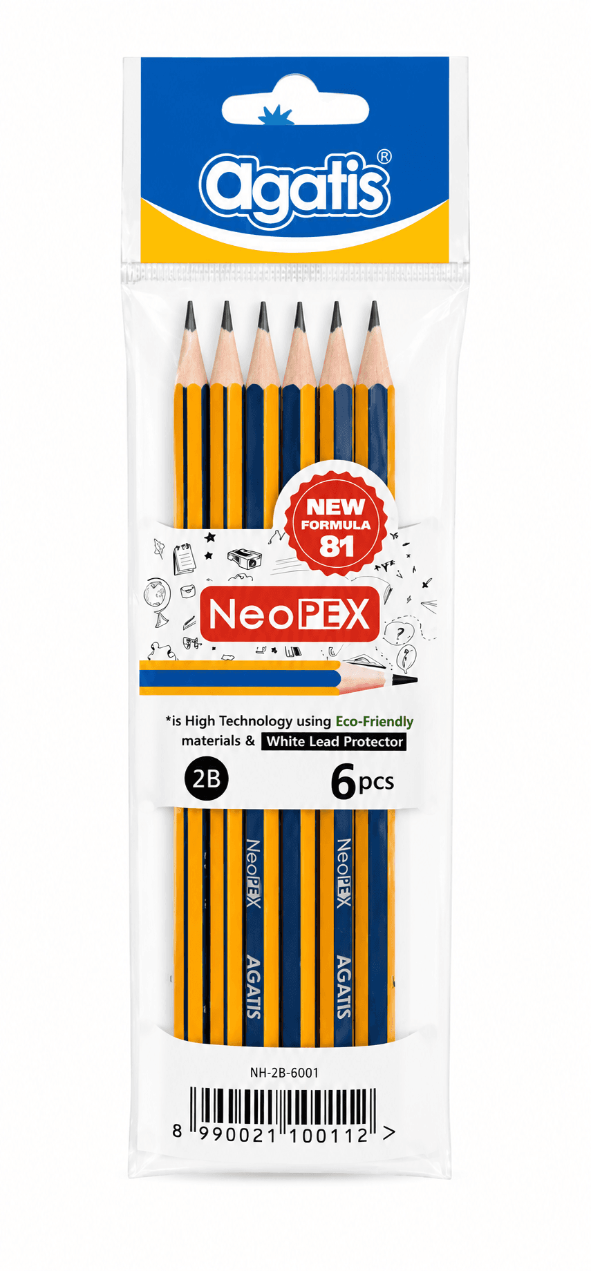 Agatis Pensil 2B Set 6 Gnh-2B-6O01 – 1