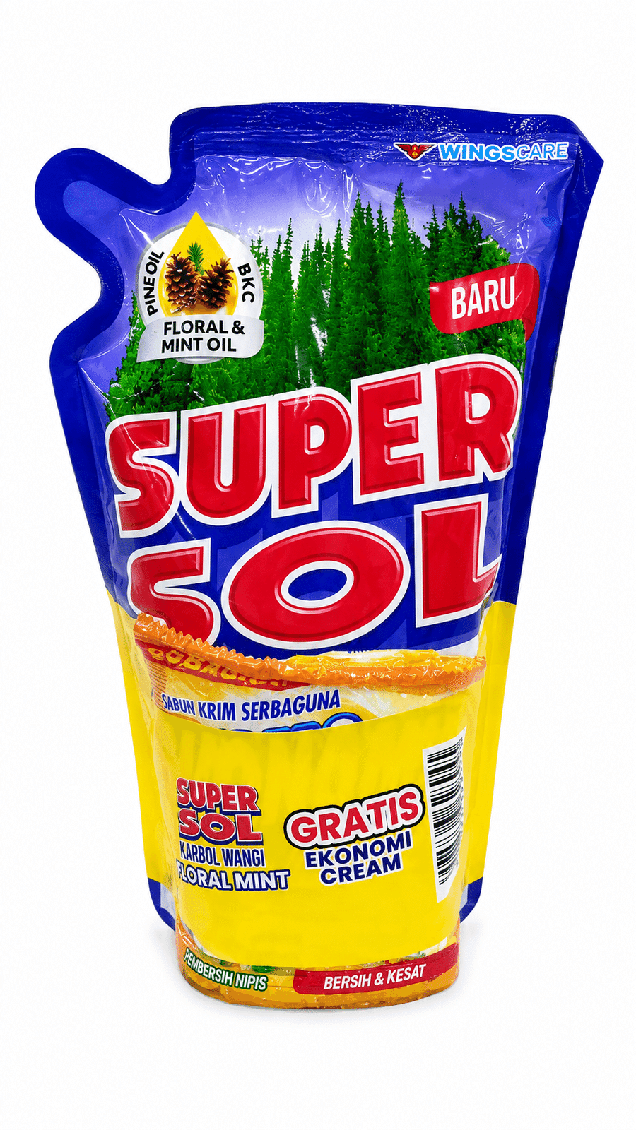Supersol Karbol Floral Mint Pouch 750 ml – 1