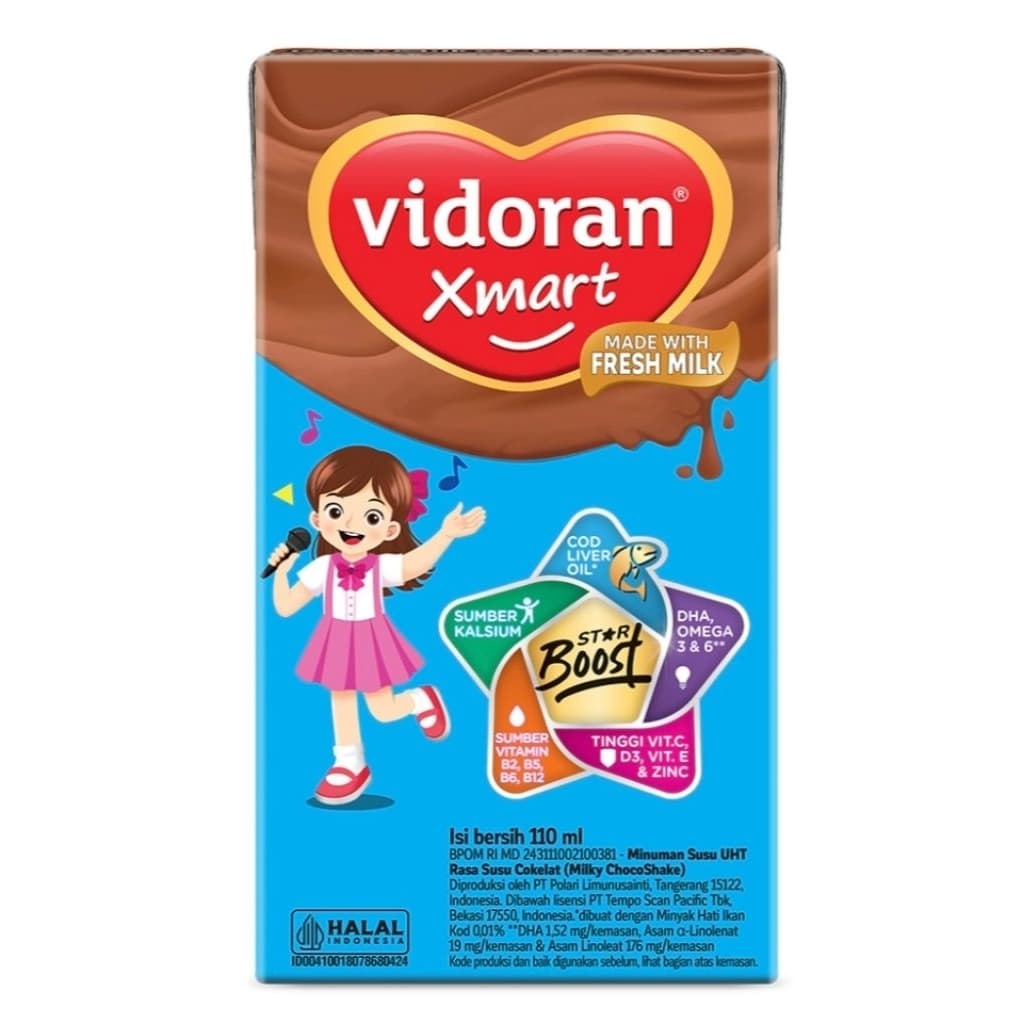 Vidoran Kids Susu Uht Cokelat 110 ml – 1