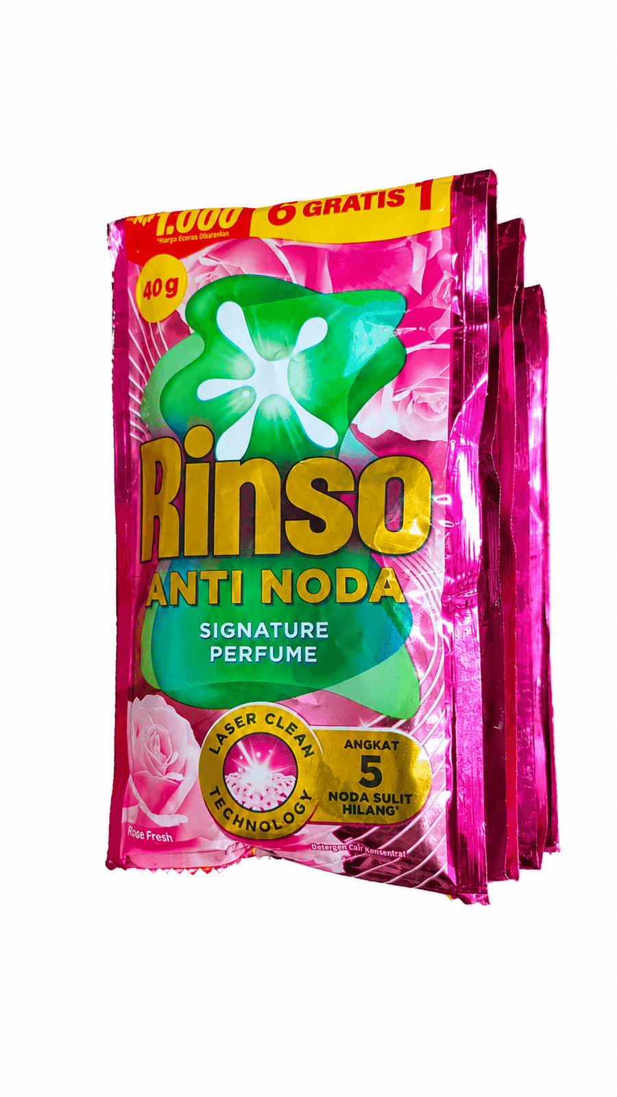 Rinso Cair Rose Fresh 6+1 x 40 gr – 1