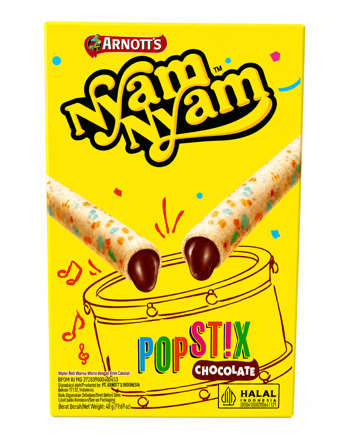 Nyam Nyam Popstix Cokelat 48 gr – 1