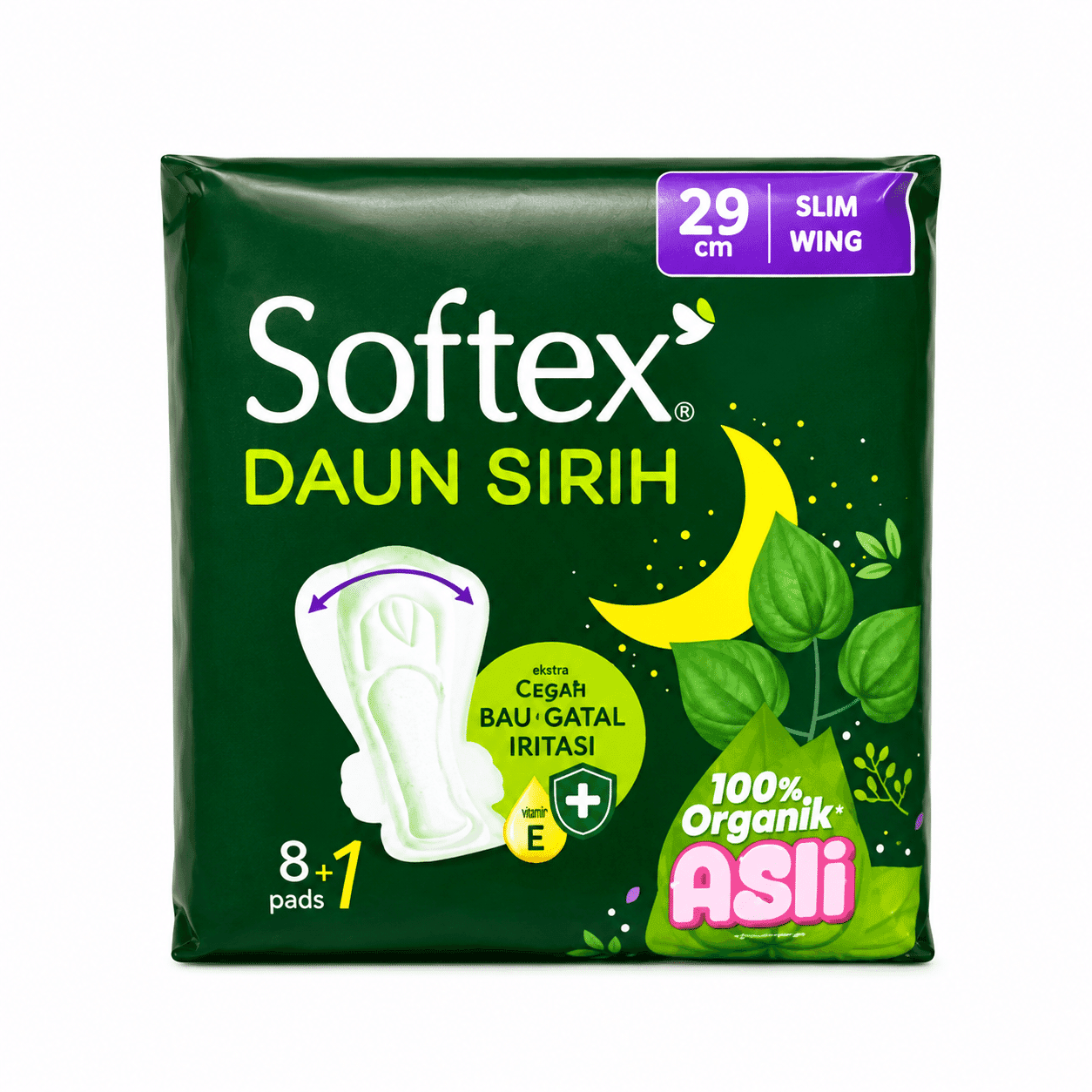 Softex Daun Sirih 29 Cm Slim Wings 8+1 Pcs – 1