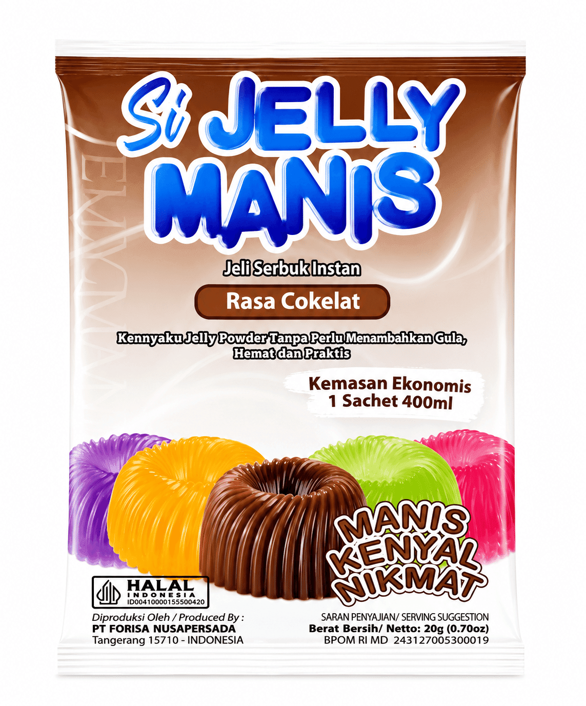 Si Jelly Manis Coklat 20 gr – 1