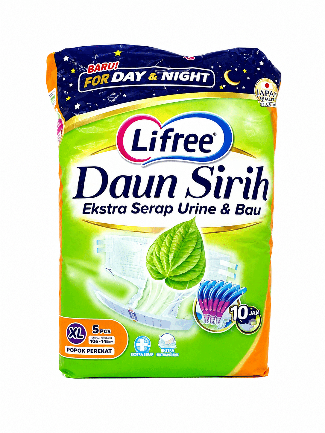 Lifree Popok Perekat Daun Sirih XL isi 5 pcs – 1