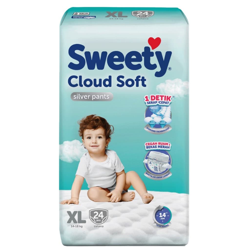 Sweety Silver Pants XL Isi 24 pcs – 1