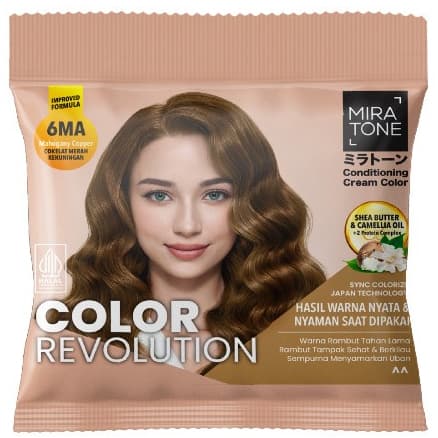 Miratone Conditioning Cream Pewarna Rambut 6ma 16 gr + 24 ml – 1