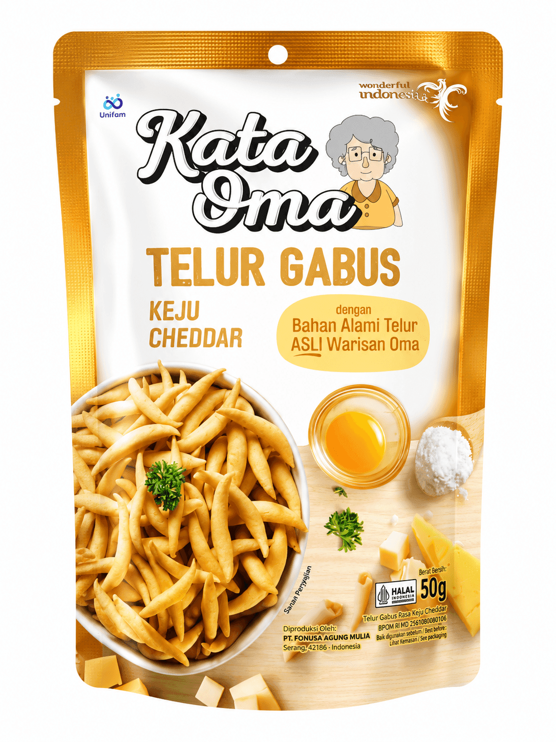 Kata Oma Telur Gabus Keju 50 gr – 2