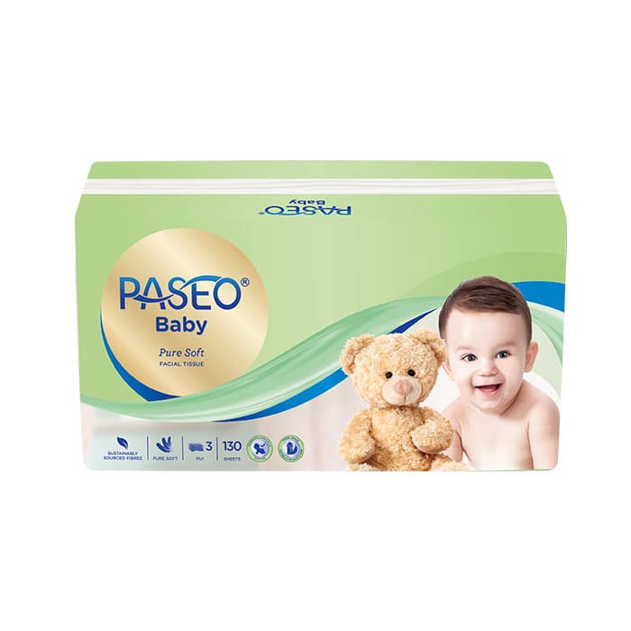Paseo Pure Soft Tissue Wajah Soft Pack 130 Lembar – 1