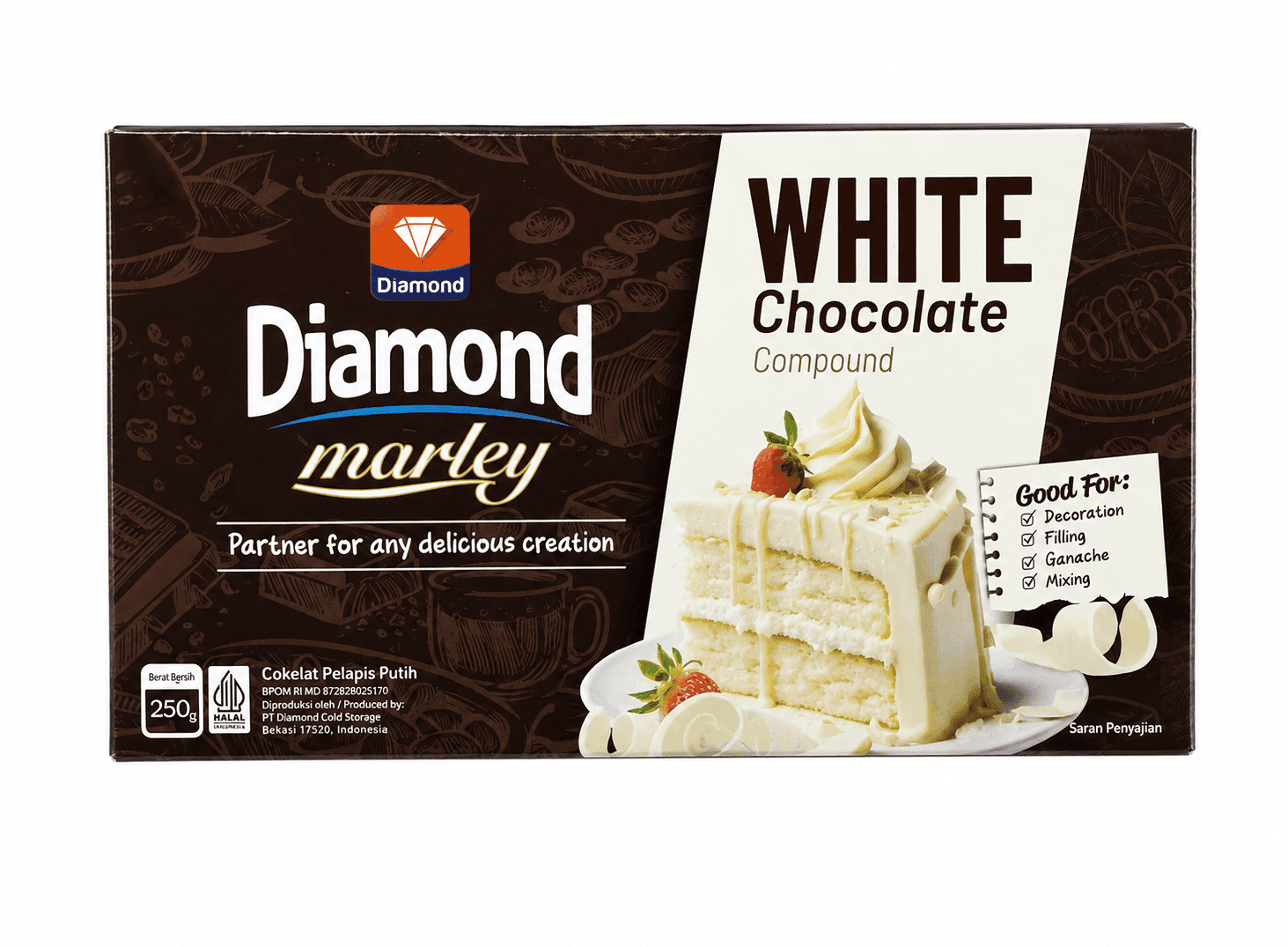 Marley Cokelat Compound Putih 250 gr – 1