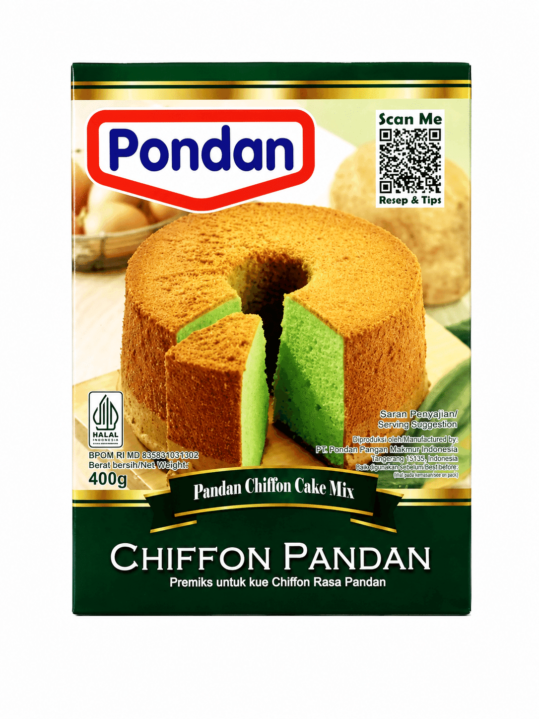 Pondan Chiffon Pandan 400 gr – 1