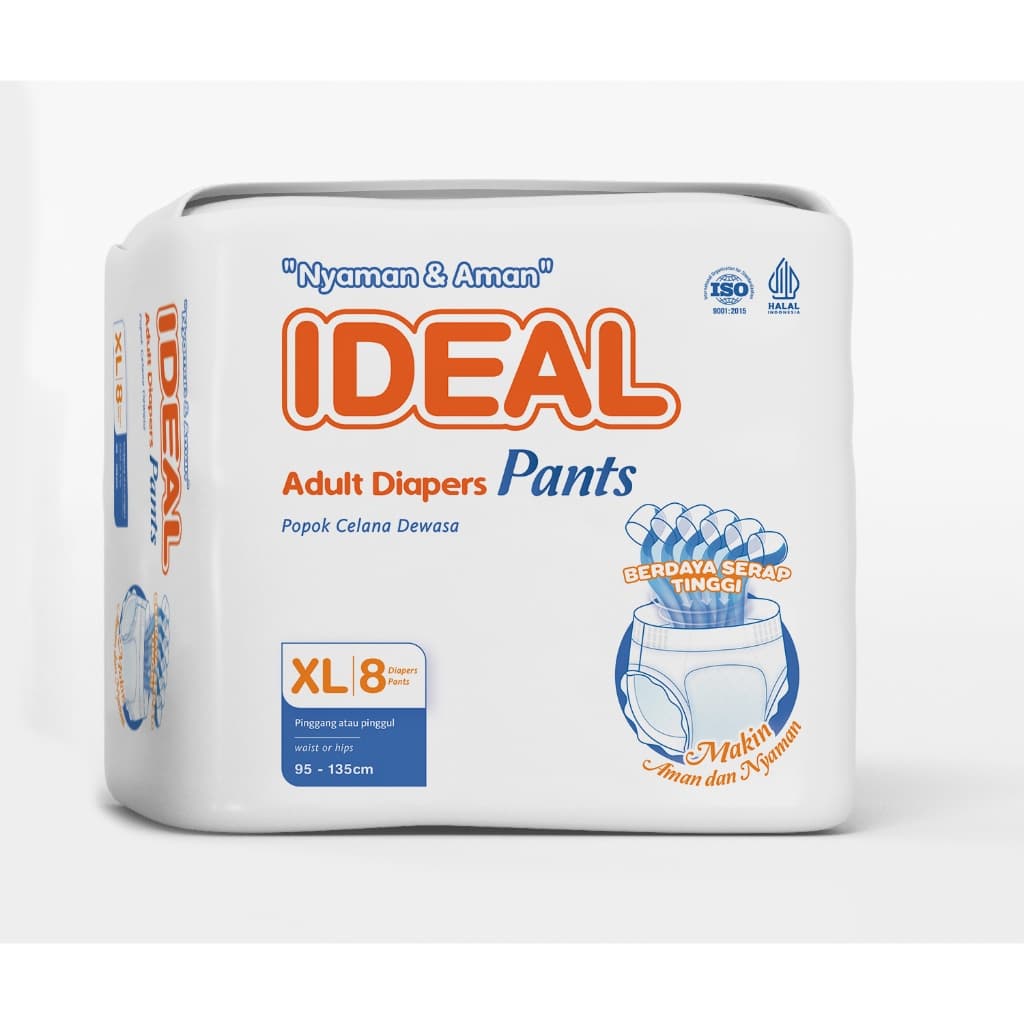 Ideal Adult Diapers Pants XL Isi 8 Pcs – 1