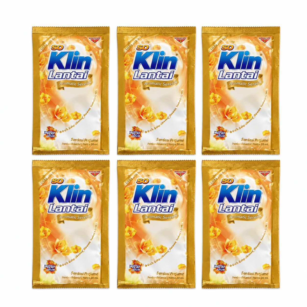 SoKlin Pembersih Lantai Moment In Gold Saset 6x25 ml – 1