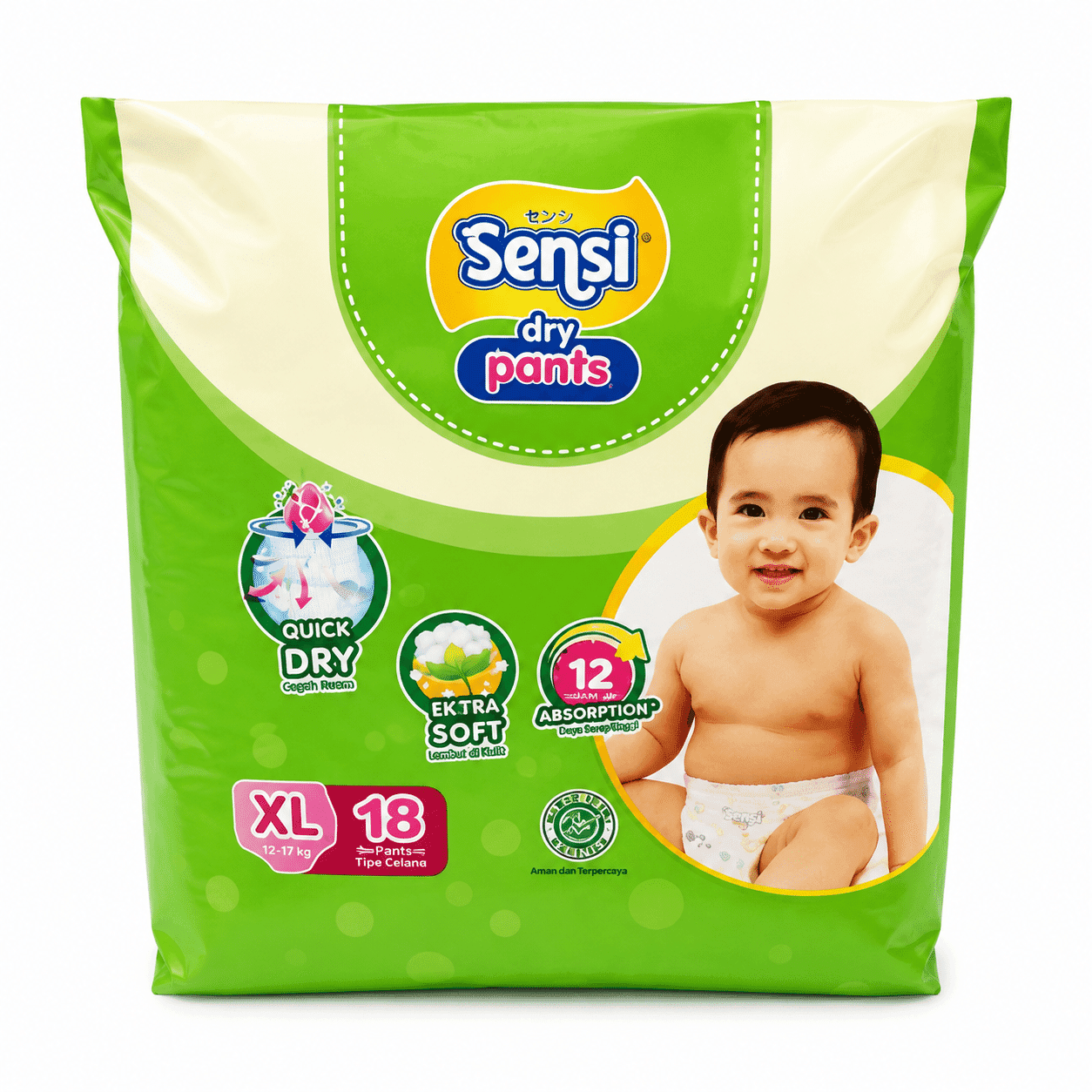 Sensi Popok Celana Reguler Ukuran XL Isi 18 pcs – 1