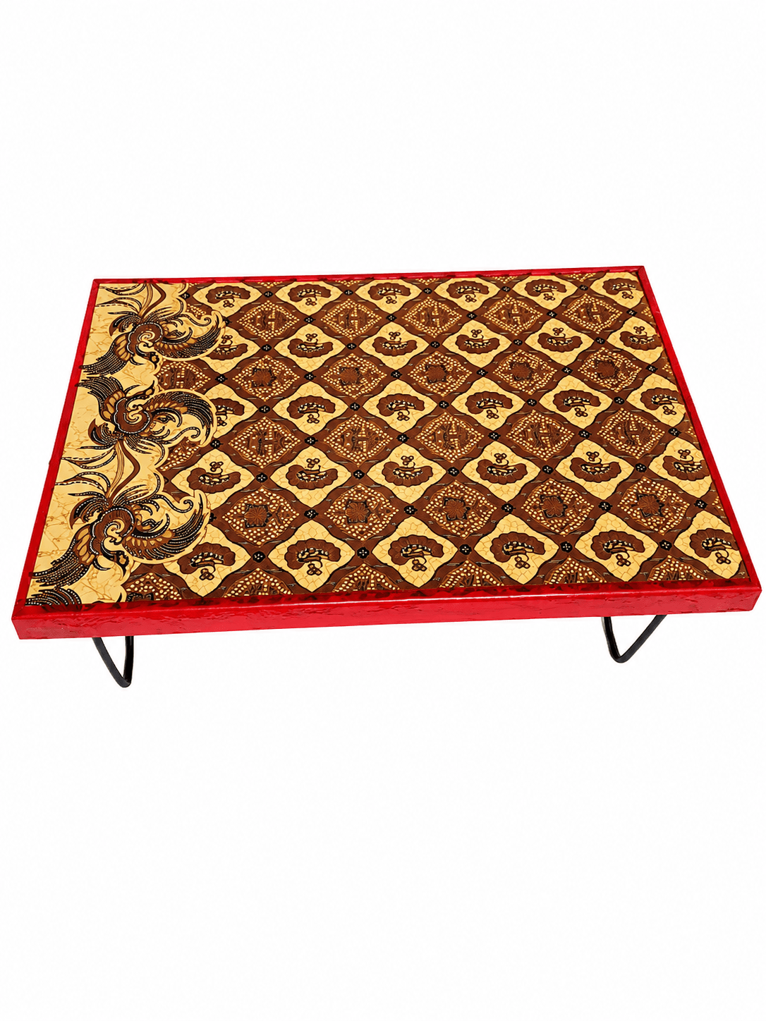 Meja Motif Batik Kaki Besi – 1