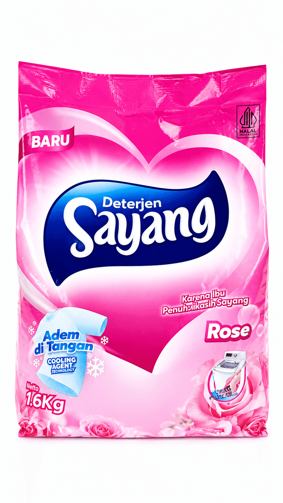 Sayang Powder Deterjen Rose 1,6 kg – 1