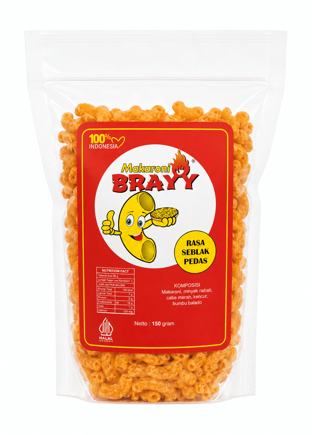 Brayy Makaroni Pedas Seblak 110 gr – 1