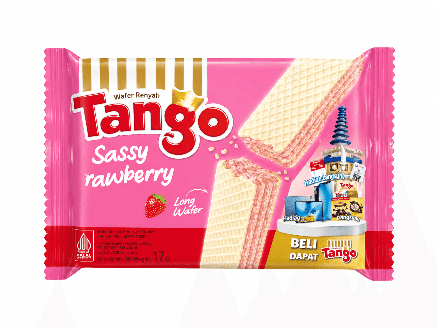 Tango Long Wafer Rasa Strawberry 37 gr – 1