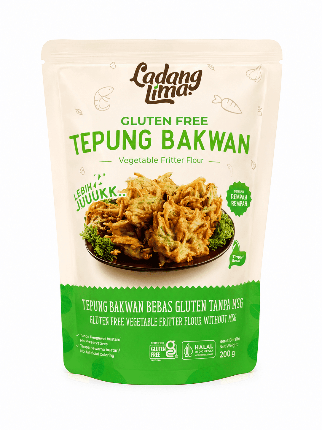 Ladang Lima Tepung Bakwan Gluten Free 200 gr – 1