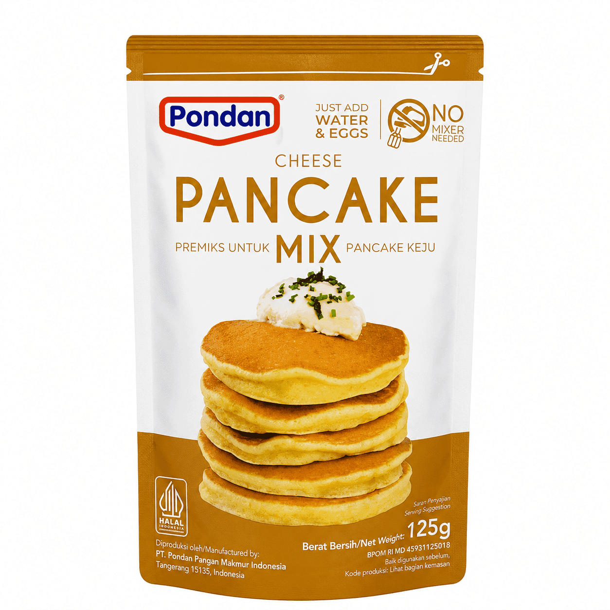 Pondan Pancake Mix Cheese 125 gr – 1