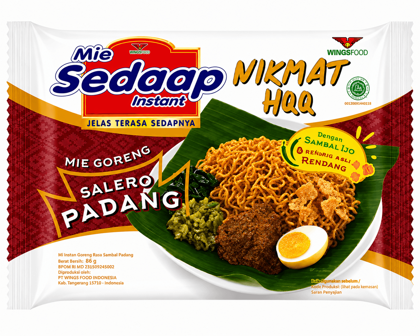 Sedaap Mie Goreng Salero Padang 86 gr – 1