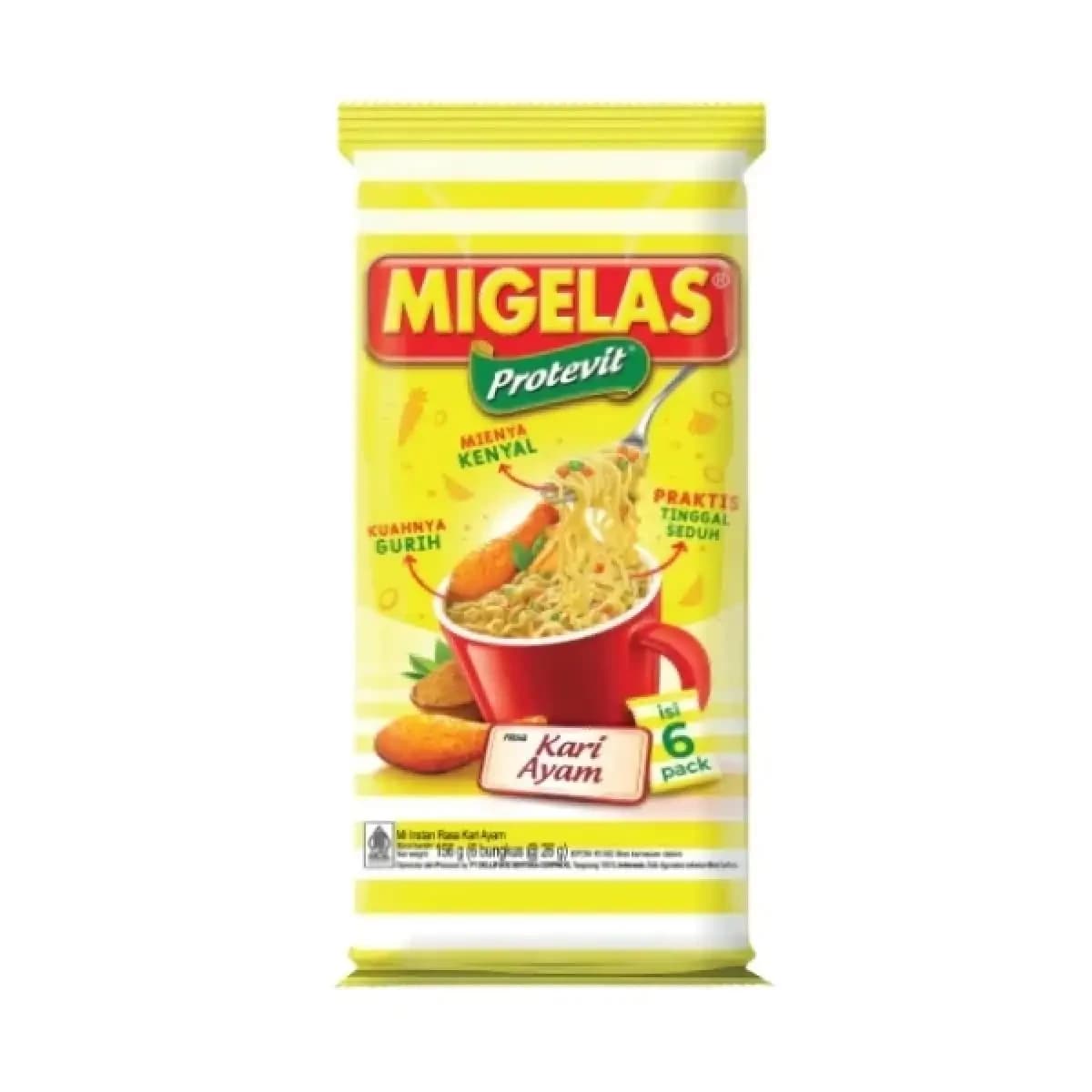 MiGelas Protevit Rasa Kari Ayam 6 pcs 26 gr – 1