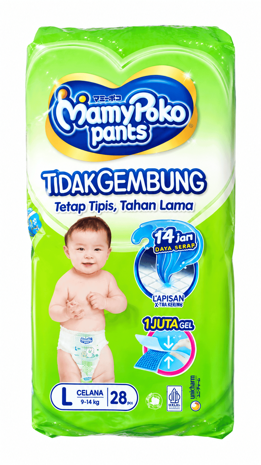 Mamy Poko Popok Celana Standar Slim Ukuran L Isi 28 – 1