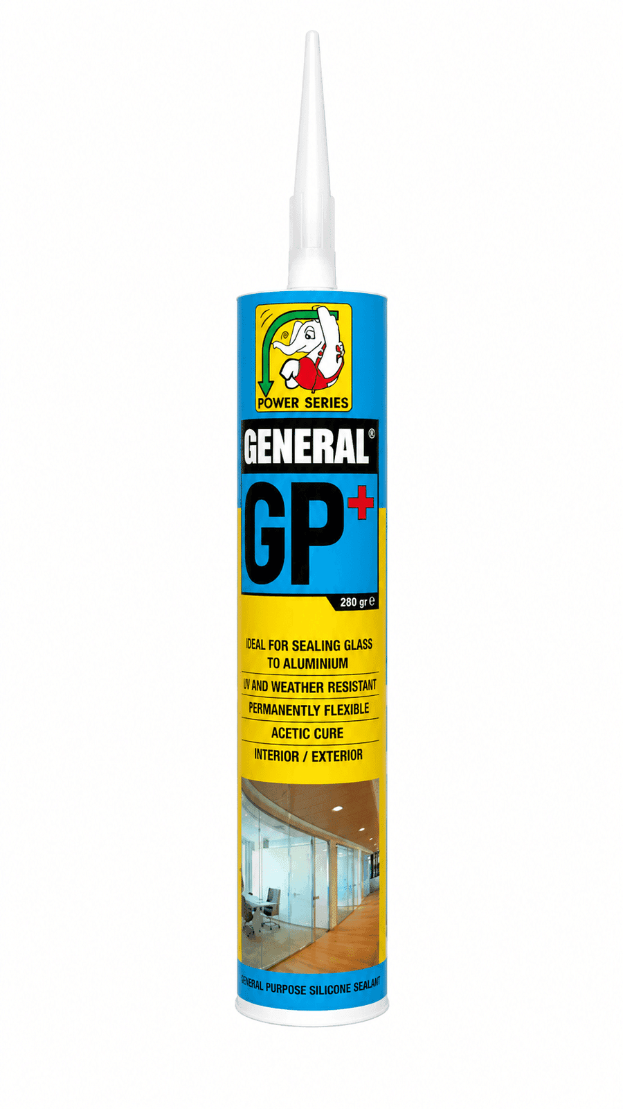 General Lem Silicone GP Plus Putih – 1