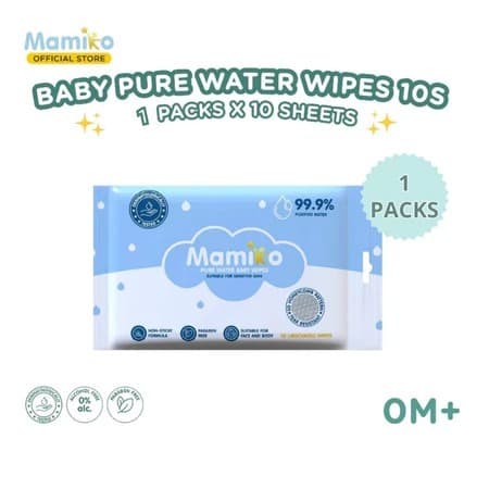Mamiko Pure Water Baby Wipes 10S – 1