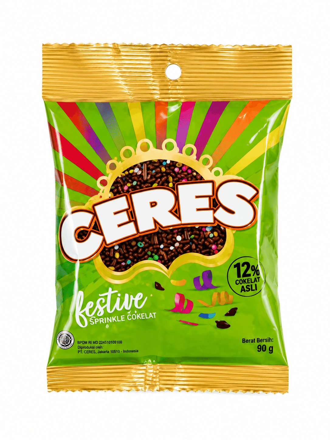 Ceres Hagelslag Festive Warna Warni 80 gr – 1