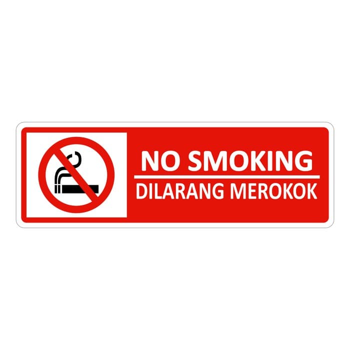 Akrilik No Smoking Area – 2