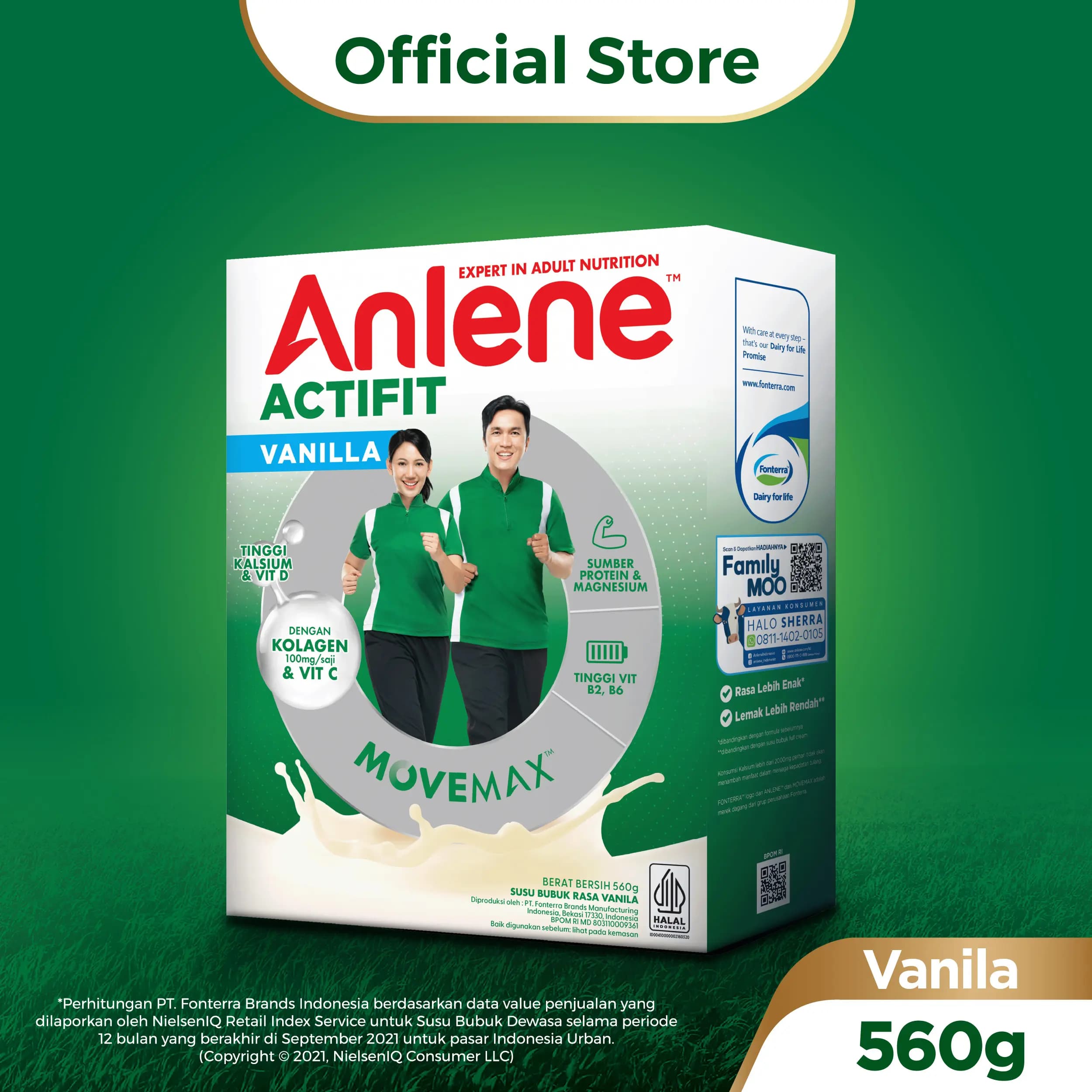 Anlene Actifit Movemax Vanila 560 gr – 1