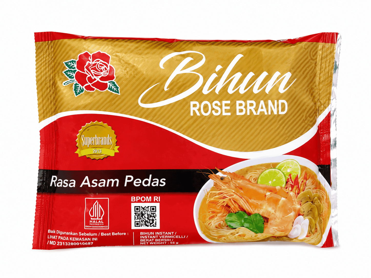 Rose Bihun Instan Asem Pedas 55 gr – 1